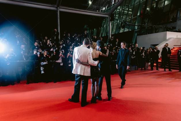 76eme Festival International du Film de Cannes. Montee des marches de The Idol. 76th International Cannes Film Festival. red Carpet of The Idol. 292423 2023-05-22 Alpes-Maritimes Cannes France Tesfaye, Abel ( The Weeknd ); Depp-Paradis, Lily Rose; Levinson, Sam  Copyright: xTerencexBaelenx STAR_292423_042