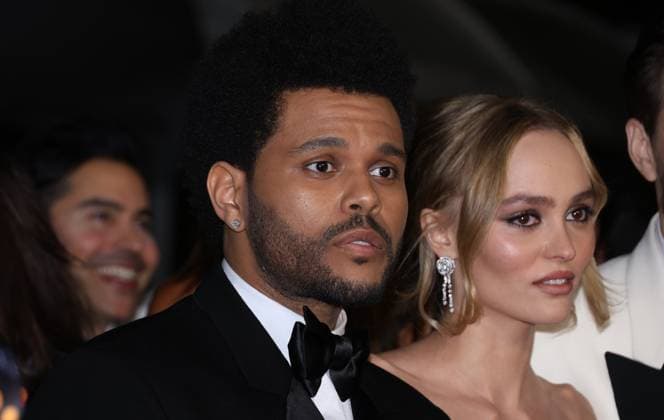May 22, 2023, CANNES, FRANCE: Abel The Weeknd Tesfaye and Lily Rose Depp attends the The Idol red carpet during the 76th annual Cannes film festival at Palais des Festivals on May 22, 2023 in Cannes, France. CANNES FRANCE - ZUMAs181 20230522_zea_s181_108 Copyright: xDGPx