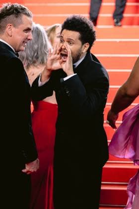 76eme Festival International du Film de Cannes. Montee des marches de The Idol. 76th International Cannes Film Festival. red Carpet of The Idol. 292423 2023-05-22 Alpes-Maritimes Cannes France Tesfaye, Abel ( The Weeknd )  Copyright: xTerencexBaelenx STAR_292423_058