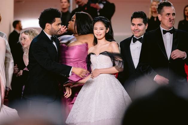 76eme Festival International du Film de Cannes. Montee des marches de The Idol. 76th International Cannes Film Festival. red Carpet of The Idol. 292423 2023-05-22 Alpes-Maritimes Cannes France KIM, JENNIE  Copyright: xTerencexBaelenx STAR_292423_061