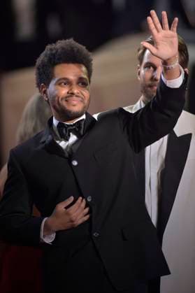The Weeknd Tesfaye arrives at the The Idol red carpet during the 76th annual Cannes film festival at Palais des Festivals on May 22, 2023 in Cannes, France.  CAP20230522802 RoccoxSpaziani