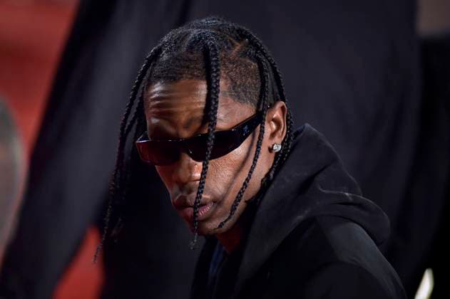 Travis Scott arrives at the The Idol red carpet during the 76th annual Cannes film festival at Palais des Festivals on May 22, 2023 in Cannes, France.  CAP20230522807 RoccoxSpaziani