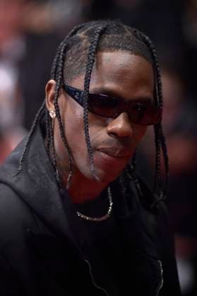 Travis Scott arrives at the The Idol red carpet during the 76th annual Cannes film festival at Palais des Festivals on May 22, 2023 in Cannes, France.  CAP20230522809 RoccoxSpaziani