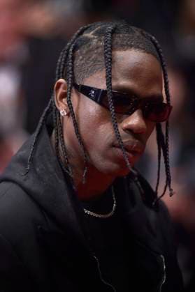 Travis Scott arrives at the The Idol red carpet during the 76th annual Cannes film festival at Palais des Festivals on May 22, 2023 in Cannes, France.  CAP20230522810 RoccoxSpaziani