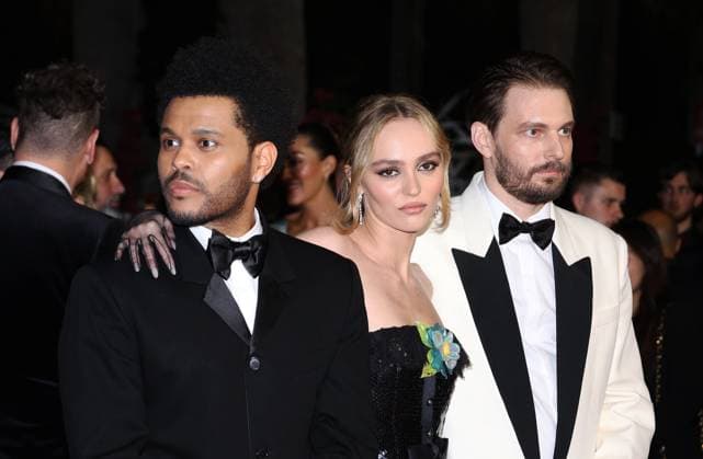 May 22, 2023, CANNES, FRANCE: Abel The Weeknd Tesfaye, Lily Rose Depp and Sam Levison attend the The Idol red carpet during the 76th annual Cannes film festival at Palais des Festivals on May 22, 2023 in Cannes, France. CANNES FRANCE - ZUMAs181 20230522_zea_s181_139 Copyright: xDGPx