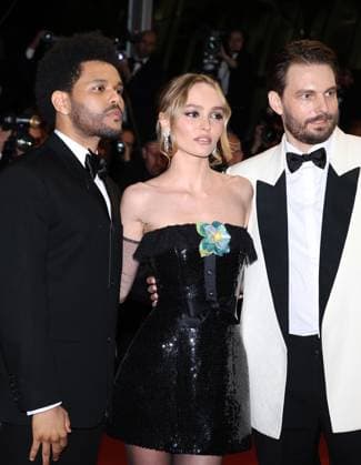 May 22, 2023, CANNES, FRANCE: Abel The Weeknd Tesfaye, Lily Rose Depp and Sam Levison attend the The Idol red carpet during the 76th annual Cannes film festival at Palais des Festivals on May 22, 2023 in Cannes, France. CANNES FRANCE - ZUMAs181 20230522_zea_s181_147 Copyright: xDGPx