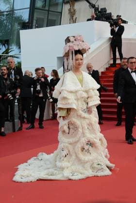 May 22, 2023, CANNES, France: CANNES, FRANCE - MAY 22: Emily Cheong attends the Club Zero red carpet during the 76th annual Cannes film festival at Palais des Festivals on May 22, 2023 in Cannes, France. CANNES France - ZUMAi09_ 20230522_zaf_i09_034 Copyright: xFrederickxInjimbertx