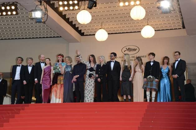 May 22, 2023, CANNES, France: CANNES, FRANCE - MAY 22: Producer Phillipe Bober, Lukas Turtur, Ksenia Devriendt, Luke Barker, Mia Wasikowska, Mathieu Demy, Elsa Zylberstein, Director Jessica Hausner, Amir El-Masry, Florence Baker, Gwen Currant, Samuel D Anderson, Geraldine Bajard and Producer Johannes Schubert attend the Club Zero red carpet during the 76th annual Cannes film festival at Palais des Festivals on May 22, 2023 in Cannes, France. CANNES France - ZUMAi09_ 20230522_zaf_i09_060 Copyright: xFrederickxInjimbertx