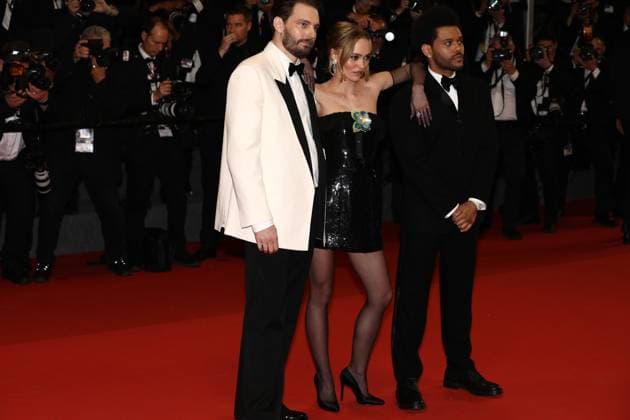May 22, 2023, Cannes, Cote d Azur, France: THE WEEKND, LILY-ROSE DEPP and SAM LEVINSON attend the screening of The Idol during the 76th Annual Cannes Film Festival at Palais des Festivals on May 22, 2023 in Cannes, France Cannes France - ZUMAc179 20230522_zep_c179_370 Copyright: xMickaelxChavetx