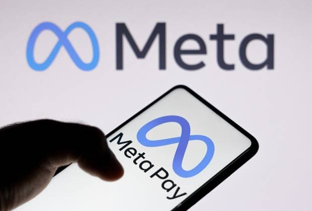March 16, 2023, Brazil. In this photo illustration the Meta Pay logo seen displayed on a smartphone and in the background the Meta Platforms logo. March 16, 2023, Brazil. In this photo illustration the Meta Pay logo seen displayed on a smartphone and in the background the Meta Platforms logo Copyright: xZoonar.com rafapressx 20006556
