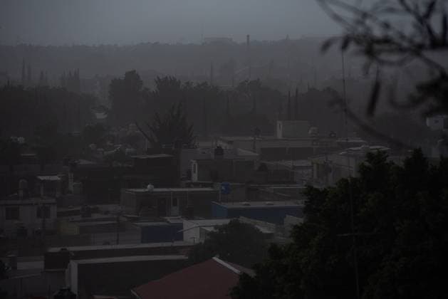 May 22, 2023: More than 40 towns in Mexico are in an emergency due to the intense volcanic activity of the Popocatepetl volcano. In the town of Atlixco there is a large amount of volcanic ash that has covered the city. - ZUMAqp1_ 20230522_zip_qp1_009 Copyright: xHectorxAdolfoxQuintanarxPerezx