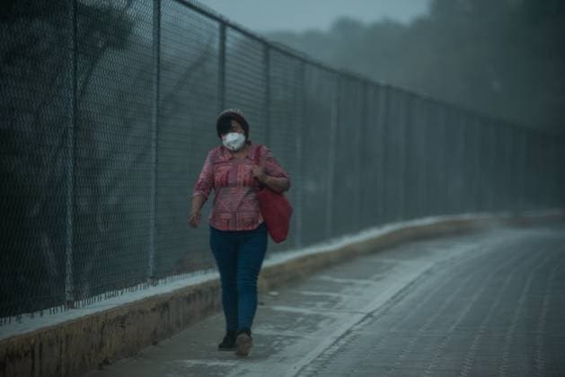 May 22, 2023: More than 40 towns in Mexico are in an emergency due to the intense volcanic activity of the Popocatepetl volcano. In the town of Atlixco there is a large amount of volcanic ash that has covered the city. - ZUMAqp1_ 20230522_zip_qp1_012 Copyright: xHectorxAdolfoxQuintanarxPerezx