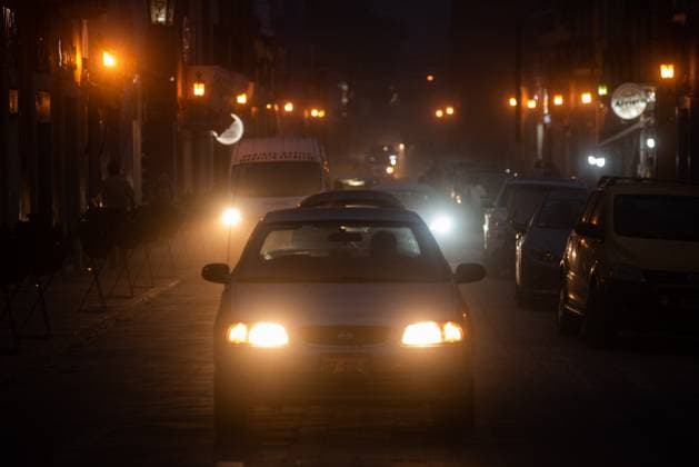 May 22, 2023: More than 40 towns in Mexico are in an emergency due to the intense volcanic activity of the Popocatepetl volcano. In the town of Atlixco there is a large amount of volcanic ash that has covered the city. - ZUMAqp1_ 20230522_zip_qp1_018 Copyright: xHectorxAdolfoxQuintanarxPerezx