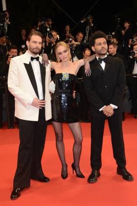 May 22, 2023, CANNES, France: CANNES, FRANCE - MAY 22: Abel The Weeknd Tesfaye, Lily-Rose Depp and Sam Levinson attend the The Idol red carpet during the 76th annual Cannes film festival at Palais des Festivals on May 22, 2023 in Cannes, France. CANNES France - ZUMAi09_ 20230522_zaf_i09_062 Copyright: xFrederickxInjimbertx