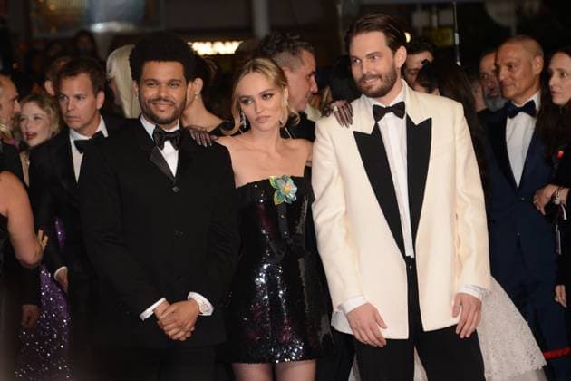 May 22, 2023, CANNES, France: CANNES, FRANCE - MAY 22: Abel The Weeknd Tesfaye, Lily-Rose Depp and Sam Levinson attend the The Idol red carpet during the 76th annual Cannes film festival at Palais des Festivals on May 22, 2023 in Cannes, France. CANNES France - ZUMAi09_ 20230522_zaf_i09_076 Copyright: xFrederickxInjimbertx