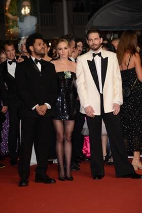 May 22, 2023, CANNES, France: CANNES, FRANCE - MAY 22: Abel The Weeknd Tesfaye, Lily-Rose Depp and Sam Levinson attend the The Idol red carpet during the 76th annual Cannes film festival at Palais des Festivals on May 22, 2023 in Cannes, France. CANNES France - ZUMAi09_ 20230522_zaf_i09_077 Copyright: xFrederickxInjimbertx