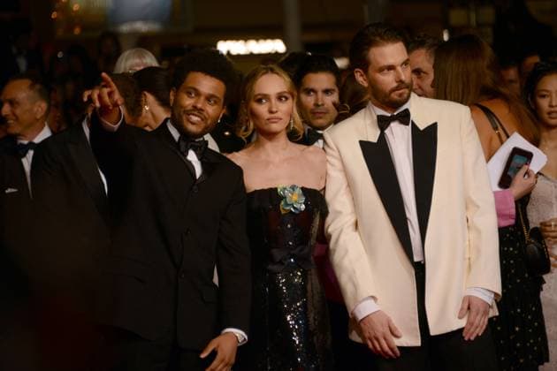 May 22, 2023, CANNES, France: CANNES, FRANCE - MAY 22: Abel The Weeknd Tesfaye, Lily-Rose Depp and Sam Levinson attend the The Idol red carpet during the 76th annual Cannes film festival at Palais des Festivals on May 22, 2023 in Cannes, France. CANNES France - ZUMAi09_ 20230522_zaf_i09_081 Copyright: xFrederickxInjimbertx