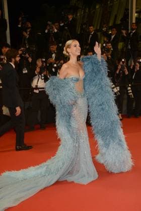 May 22, 2023, CANNES, France: CANNES, FRANCE - MAY 22: Leonie Hanne attends the The Idol red carpet during the 76th annual Cannes film festival at Palais des Festivals on May 22, 2023 in Cannes, France. CANNES France - ZUMAi09_ 20230522_zaf_i09_082 Copyright: xFrederickxInjimbertx