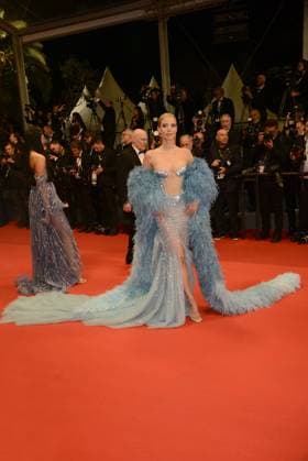May 22, 2023, CANNES, France: CANNES, FRANCE - MAY 22: Leonie Hanne attends the The Idol red carpet during the 76th annual Cannes film festival at Palais des Festivals on May 22, 2023 in Cannes, France. CANNES France - ZUMAi09_ 20230522_zaf_i09_084 Copyright: xFrederickxInjimbertx