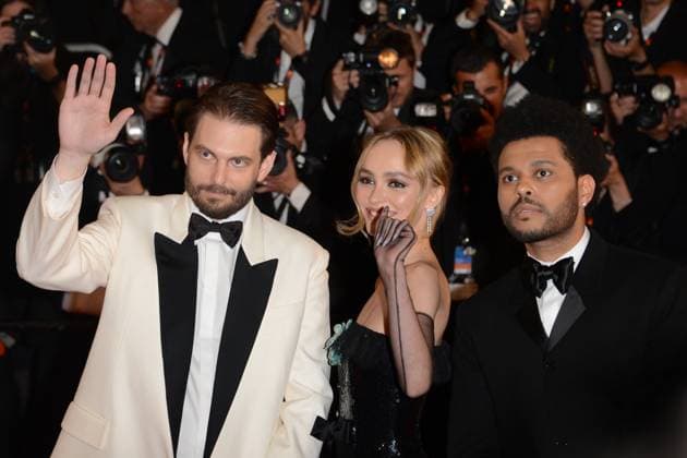 May 22, 2023, CANNES, France: CANNES, FRANCE - MAY 22: Abel The Weeknd Tesfaye, Lily-Rose Depp and Sam Levinson attend the The Idol red carpet during the 76th annual Cannes film festival at Palais des Festivals on May 22, 2023 in Cannes, France. CANNES France - ZUMAi09_ 20230522_zaf_i09_090 Copyright: xFrederickxInjimbertx