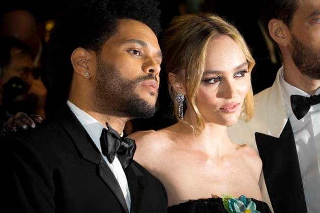 IPP Photo Daniele Cifala™ Cannes 22 05 2023 The Idol Red Carpet The 76th Annual Cannes Film Festival in the photo Canadian singer Abel Makkonen Tesfaye aka The Weeknd, French US actress Lily Rose Depp Italy Photo Press World Copyright  0