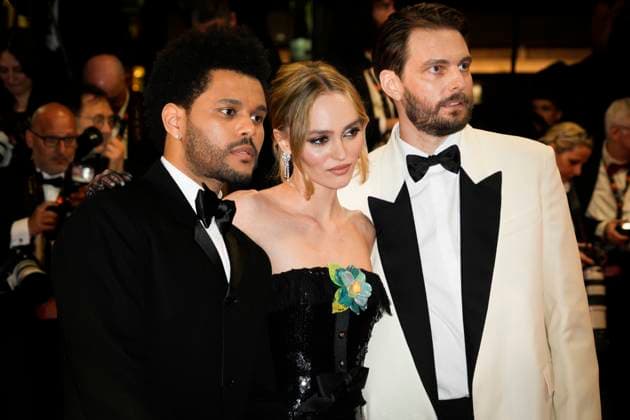 The Idol Red Carpet - The 76th Annual Cannes Film Festival Abel The Weeknd Tesfaye, Lily-Rose Depp and Sam Levinson attends The Idol Premiere Afterparty at the 76th annual Cannes film festival at Palm Beach on May 22, 2023 in Cannes, France. Cannes France  Copyright: xDanielexCifalÃ x originalFilename: cifala-notitle230523_nppvm.jpg