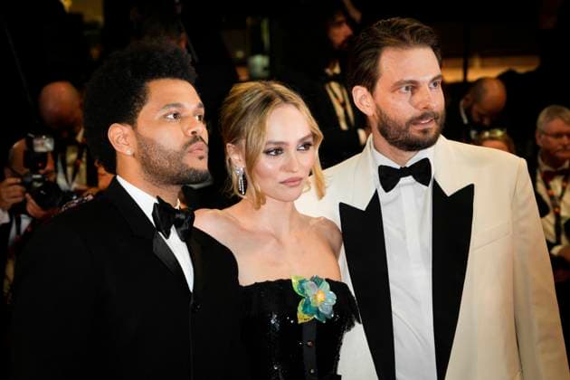 The Idol Red Carpet - The 76th Annual Cannes Film Festival Abel The Weeknd Tesfaye, Lily-Rose Depp and Sam Levinson attends The Idol Premiere Afterparty at the 76th annual Cannes film festival at Palm Beach on May 22, 2023 in Cannes, France. Cannes France  Copyright: xDanielexCifalÃ x originalFilename: cifala-notitle230523_npNz7.jpg