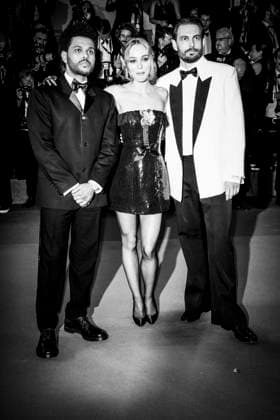 The Idol Red Carpet - The 76th Annual Cannes Film Festival Abel The Weeknd Tesfaye, Lily-Rose Depp and Sam Levinson attends The Idol Premiere Afterparty at the 76th annual Cannes film festival at Palm Beach on May 22, 2023 in Cannes, France. Cannes France  Copyright: xDanielexCifalÃ x originalFilename: cifala-notitle230523_npYNT.jpg