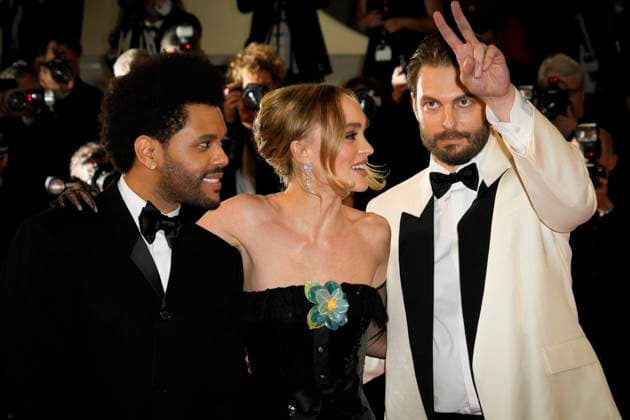 The Idol Red Carpet - The 76th Annual Cannes Film Festival Abel The Weeknd Tesfaye, Lily-Rose Depp and Sam Levinson attends The Idol Premiere Afterparty at the 76th annual Cannes film festival at Palm Beach on May 22, 2023 in Cannes, France. Cannes France  Copyright: xDanielexCifalÃ x originalFilename: cifala-notitle230523_npywX.jpg