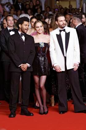 Abel The Weeknd Tesfaye, Lily Rose Depp and Sam Levinson at the premiere of the HBO drama series The Idol at the Festival de Cannes 2023 76 Cannes International Film Festival at the Palais des Festivals Cannes, 22 05 2023. Foto:xS.xGabschx xFuturexImage