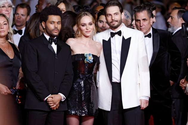Abel The Weeknd Tesfaye, Lily Rose Depp and Sam Levinson at the premiere of the HBO drama series The Idol at the Festival de Cannes 2023 76 Cannes International Film Festival at the Palais des Festivals Cannes, 22 05 2023. Foto:xS.xGabschx xFuturexImage