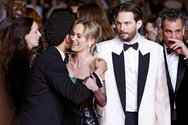 Abel The Weeknd Tesfaye, Lily Rose Depp and Sam Levinson at the premiere of the HBO drama series The Idol at the Festival de Cannes 2023 76 Cannes International Film Festival at the Palais des Festivals Cannes, 22 05 2023. Foto:xS.xGabschx xFuturexImage