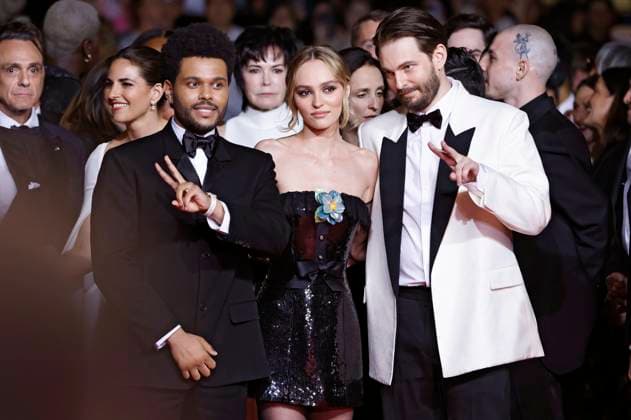 Abel The Weeknd Tesfaye, Lily Rose Depp and Sam Levinson at the premiere of the HBO drama series The Idol at the Festival de Cannes 2023 76 Cannes International Film Festival at the Palais des Festivals Cannes, 22 05 2023. Foto:xS.xGabschx xFuturexImage