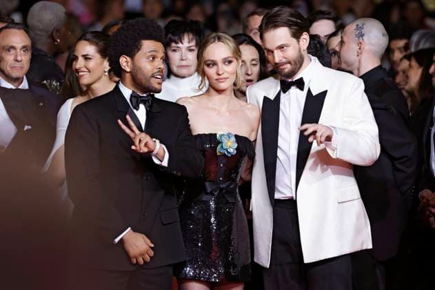 Abel The Weeknd Tesfaye, Lily Rose Depp and Sam Levinson at the premiere of the HBO drama series The Idol at the Festival de Cannes 2023 76 Cannes International Film Festival at the Palais des Festivals Cannes, 22 05 2023. Foto:xS.xGabschx xFuturexImage