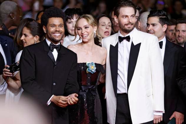 Abel The Weeknd Tesfaye, Lily Rose Depp and Sam Levinson at the premiere of the HBO drama series The Idol at the Festival de Cannes 2023 76 Cannes International Film Festival at the Palais des Festivals Cannes, 22 05 2023. Foto:xS.xGabschx xFuturexImage