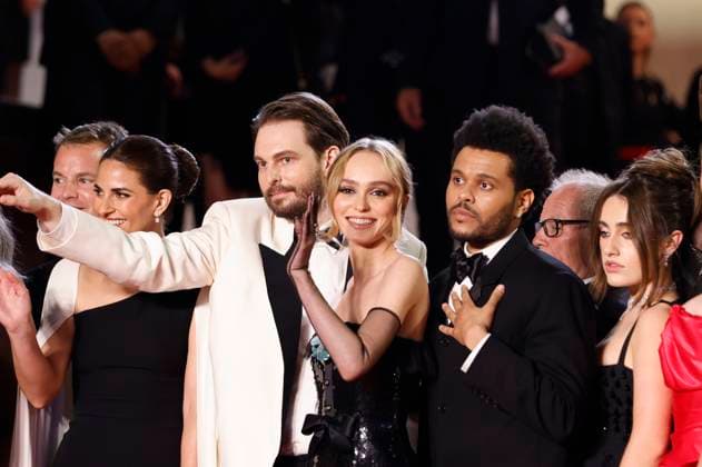 Ashley Levinson, Sam Levinson, Lily Rose Depp, Abel The Weeknd Tesfaye and Rachel Sennott at the premiere of the HBO drama series The Idol at the Festival de Cannes 2023 76 Cannes International Film Festival at the Palais des Festivals Cannes, 22 05 2023. Foto:xS.xGabschx xFuturexImage