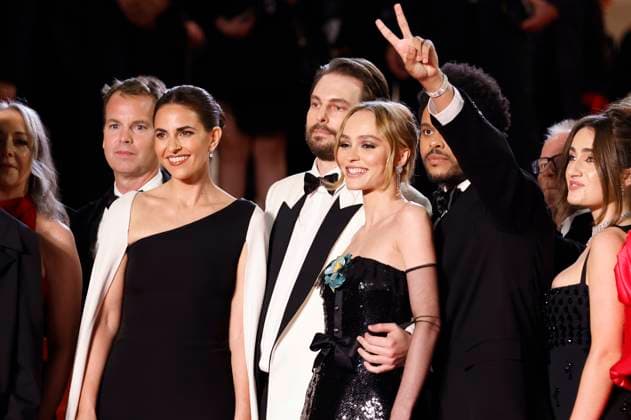 Ashley Levinson, Sam Levinson, Lily Rose Depp, Abel The Weeknd Tesfaye and Rachel Sennott at the premiere of the HBO drama series The Idol at the Festival de Cannes 2023 76 Cannes International Film Festival at the Palais des Festivals Cannes, 22 05 2023. Foto:xS.xGabschx xFuturexImage