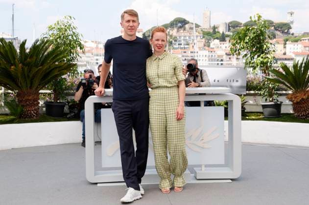 Jussi Vatanen and Alma Pöysti at the photocall for the feature film Kuolleet lehdet Fallen Leaves at the Festival de Cannes 2023 76 Cannes International Film Festival at the Palais des Festivals Cannes, 23 05 2023 Foto:xD.xBedrosianx xFuturexImage