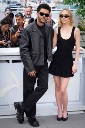 IPP Photo Daniele Cifala™ Cannes 23 05 2023 The Idol Photocall The 76th Annual Cannes Film Festival in the photo Lily Rose Depp and Abel The Weeknd Tesfaye Italy Photo Press World Copyright  0
