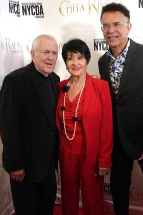 May 22, 2023, New York, NY, USA: JOHN KANDER, CHITA RIVERA and BRIAN STOKES MITCHELL attend the 2023 Chita Rivera Awards,.NYU Skirball Center for the Performing Arts, NYC.May 22, 2023. New York USA - ZUMAms4_ 20230522_zaf_ms4_031 Copyright: xSoniaxMoskowitzxGordonx