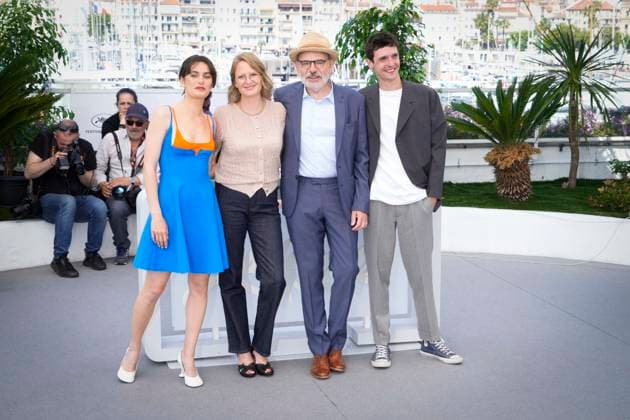 IPP Photo Daniele Cifala™ Cannes 23 05 2023 Le Theoreme De Marguerite Marguerite s Theorem Photocall The 76th Annual Cannes Film Festival in the photo Ella Rumpf, Anna Novion, Jean Pierre Darroussin and Julien Frison Italy Photo Press World Copyright  0