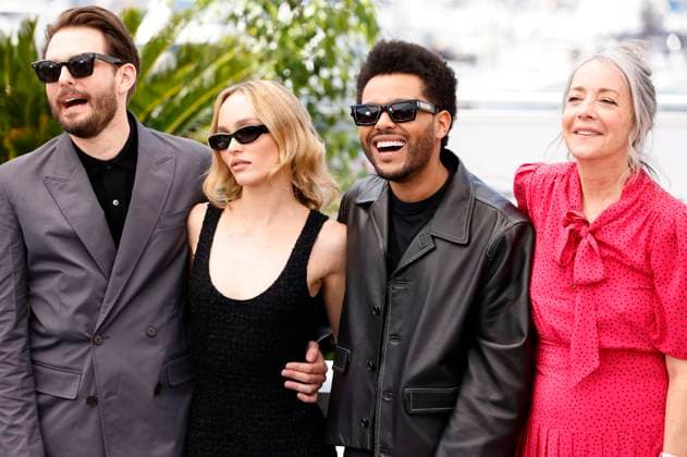 Sam Levinson, Lily Rose Melody Depp, Abel The Weeknd Tesfaye and Jane Adams at the photocall for HBO drama series The Idol at the Festival de Cannes 2023 76 Cannes International Film Festival at the Palais des Festivals Cannes, 23 05 2023. Foto:xS.xGabschx xFuturexImage