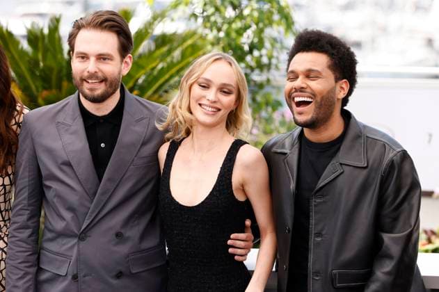 Sam Levinson, Lily Rose Melody Depp and Abel The Weeknd Tesfaye at the photocall for HBO drama series The Idol at the Festival de Cannes 2023 76 Cannes International Film Festival at the Palais des Festivals Cannes, 23 05 2023. Foto:xS.xGabschx xFuturexImage