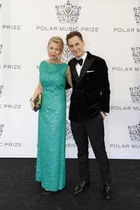 STOCKHOLM 20230523 Anne Lagercrantz and David Lagercrantz arrive at the 2023 Polar Prize ceremony at the Grand Hotel in Stockholm on Tuesday Stockholm SWEDEN x10430x  Copyright: xChristinexOlsson TTx POLARPRISET 2023 TTABB0000000000189020