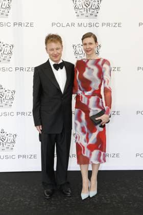 STOCKHOLM 20230523 Per Sinding Larsen and Karin Gunnarsson arrive at the 2023 Polar Prize ceremony at the Grand Hotel in Stockholm on Tuesday Stockholm SWEDEN x10430x  Copyright: xChristinexOlsson TTx POLARPRISET 2023 TTABB0000000000189029