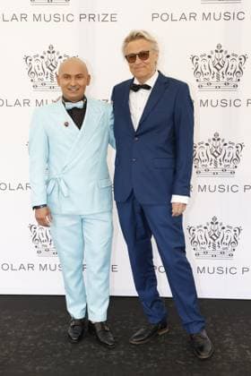 STOCKHOLM 20230523 Junior Lerin and Lars Lerin arrive at the 2023 Polar Prize ceremony at the Grand Hotel in Stockholm on Tuesday Stockholm SVERIGE x10430x  Copyright: xChristinexOlsson TTx POLARPRISET 2023 TTABB0000000000189036