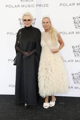 STOCKHOLM 20230523 Eva Dahlgren and Efva Attling arrive at the 2023 Polar Prize ceremony at the Grand Hotel in Stockholm on Tuesday Stockholm SWEDEN x10430x  Copyright: xChristinexOlsson TTx POLARPRISET 2023 TTABB0000000000189037