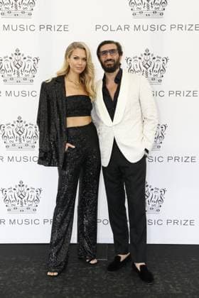 STOCKHOLM 20230523 Clara Hallencreutz and Fares Fares arrive at the 2023 Polar Prize ceremony at the Grand Hotel in Stockholm on Tuesday Stockholm SWEDEN x10430x  Copyright: xChristinexOlsson TTx POLARPRISET 2023 TTABB0000000000189040