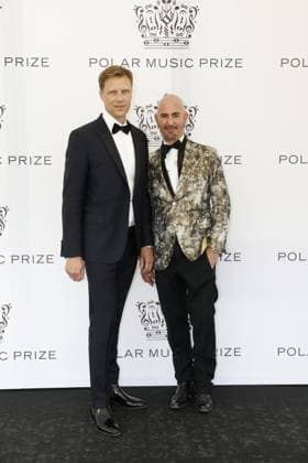 STOCKHOLM 20230523 Nicklas Sigurdson and Micael Bindefeld arrive at the 2023 Polar Prize ceremony at the Grand Hotel in Stockholm on Tuesday Stockholm SWEDEN x10430x  Copyright: xChristinexOlsson TTx POLARPRISET 2023 TTABB0000000000189048