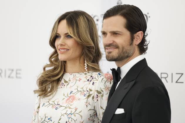 STOCKHOLM 20230523 Princess Sofia and Prince Carl Philip arrive at the 2023 Polar Prize ceremony at the Grand Hotel in Stockholm on Tuesday Stockholm SWEDEN x10430x  Copyright: xChristinexOlsson TTx POLARPRISET 2023 TTABB0000000000189086